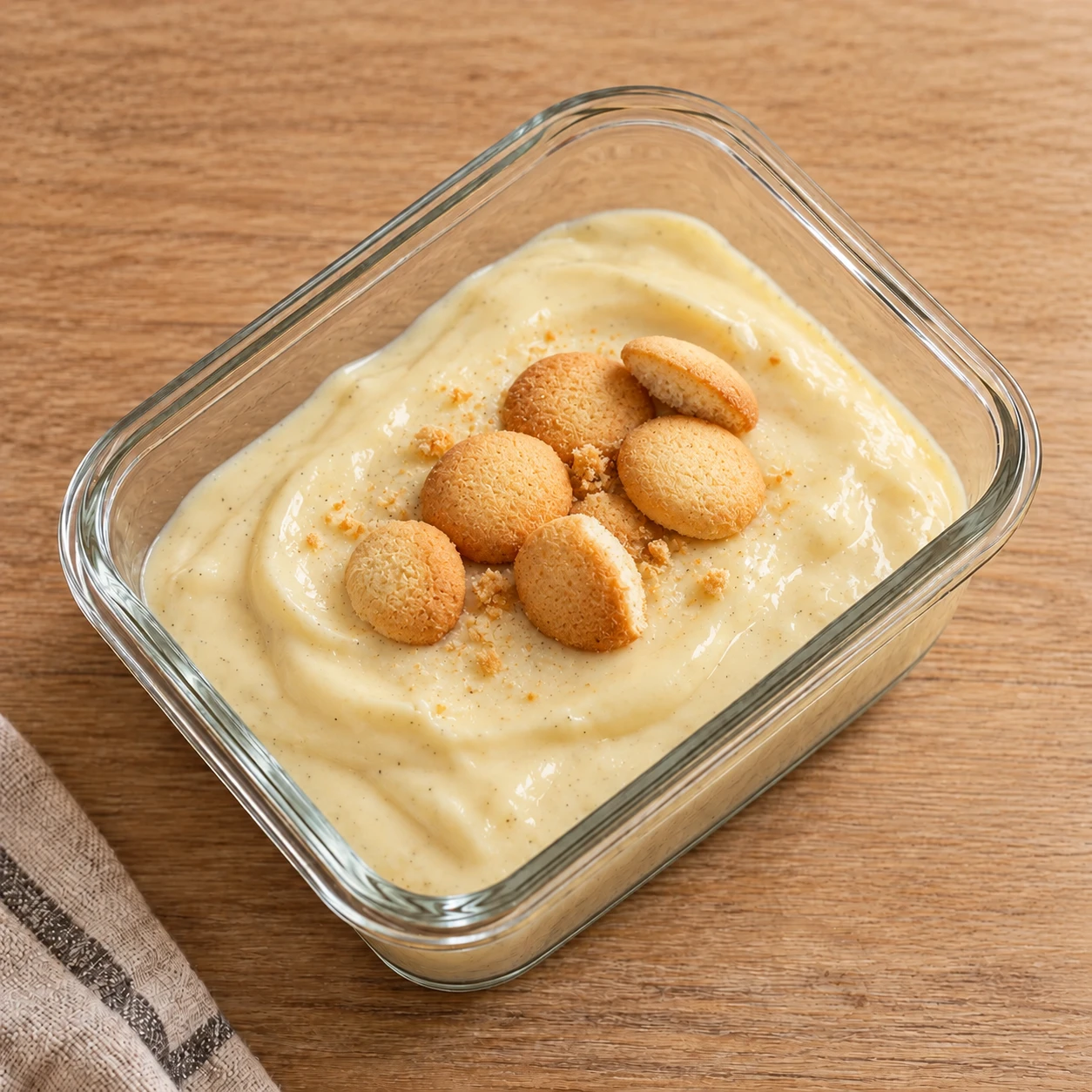 Proteinový pudink s mini piškoty